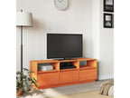 Meuble TV cire marron 140x37x50 cm bois pin massif